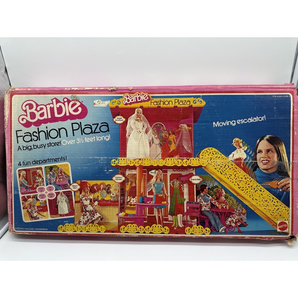 Barbie Fashion Plaza Playset Vintage Mattel Multicolor Plastic Mall Toys